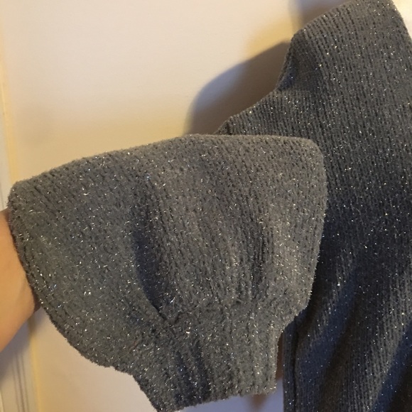 Nice gray silver sweater 0c size L - Picture 8 of 9